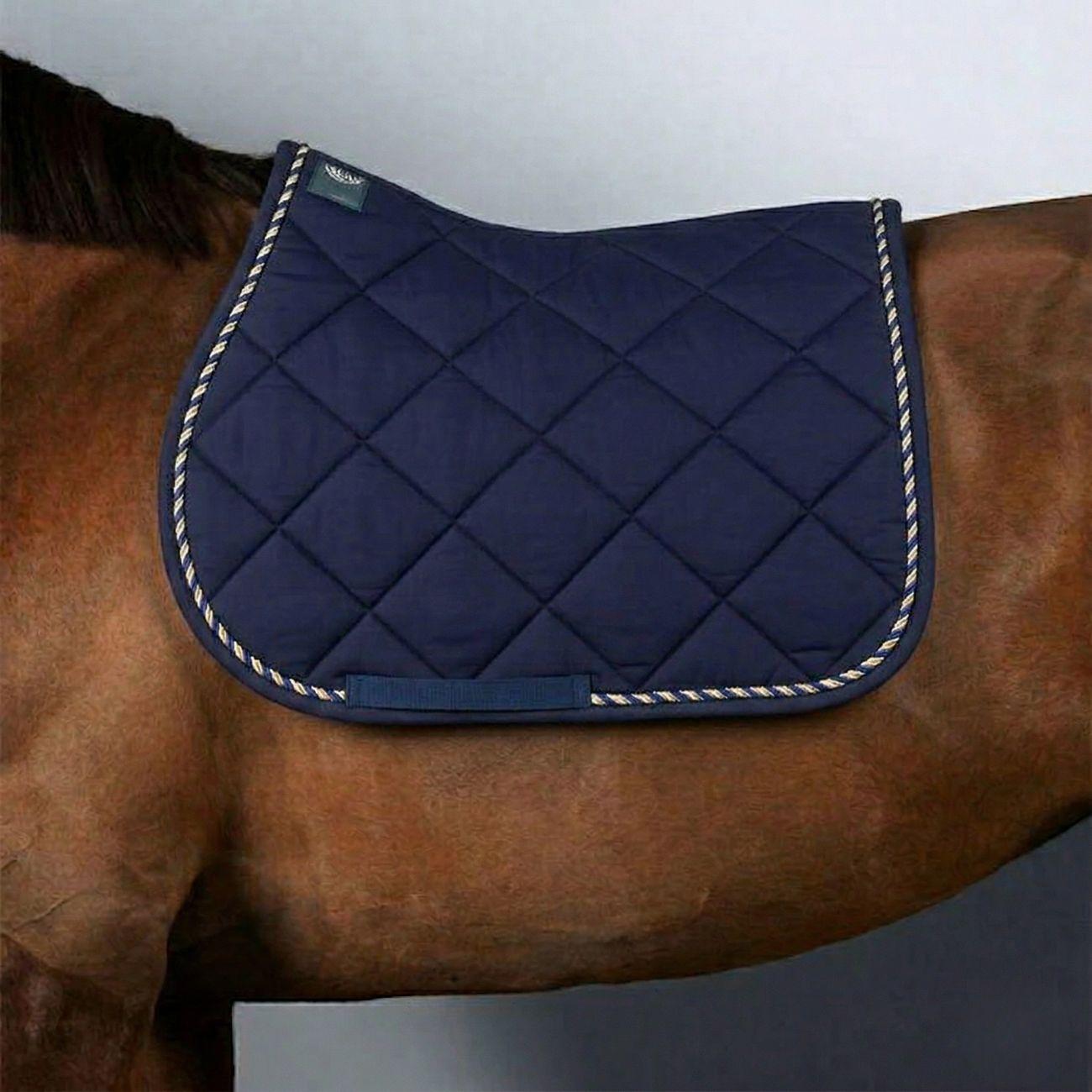 Sottosella Da Salto Mascheroni Blu Con Cordino Blu/Oro 09MAS400 BLU+1CORDINOBLUORO MASCHERONI SELLERIA 