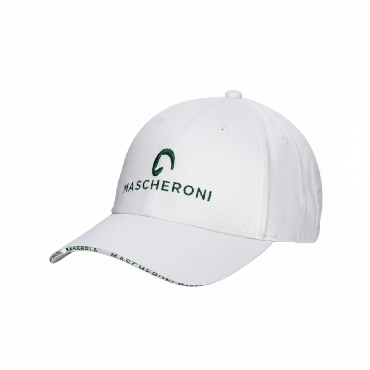 Cappellino Con Visiera E Logo Mascheroni Bianco 09MACAPPELLINO BIANCO MASCHERONI SELLERIA 