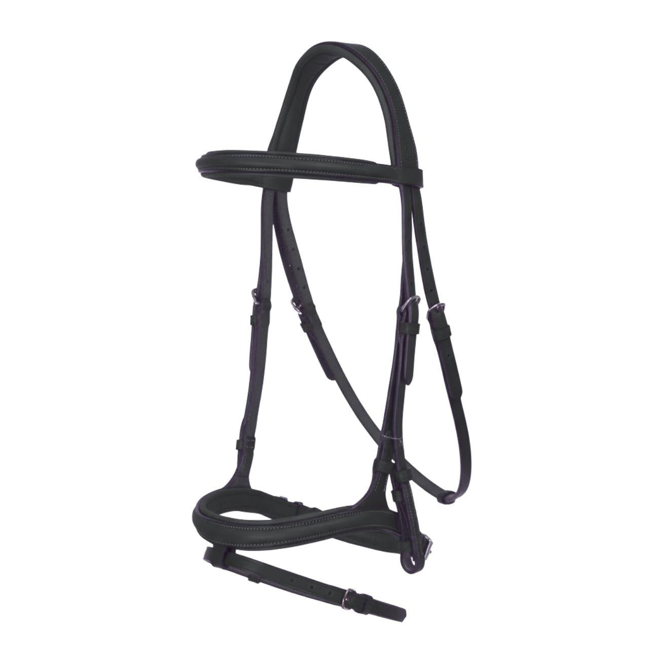 Testiera In Cuoio Mascheroni Nero 09MA-TESTIERA NERO MASCHERONI SELLERIA 