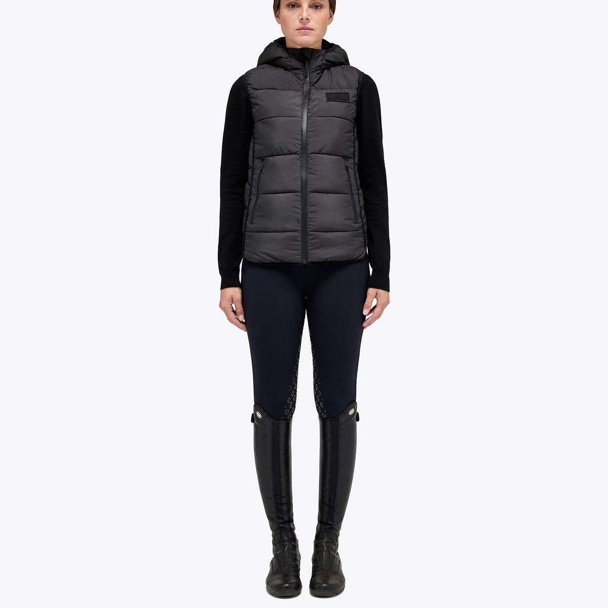 SMANICATO DONNA TRAPUNTATO IN JERSEY CAVALLERIA TOSCANA 29CT-GLD267NY096 9999BLACK CAVALLERIA TOSCANA