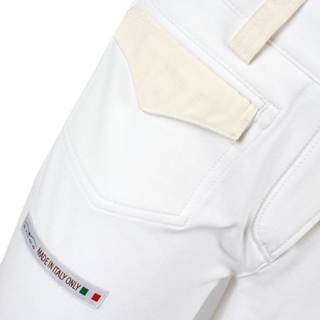 ANIMO Bianco Pantaloni Da Equitazione 09AMNUMERO BIANCO ANIMO 