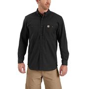 CAMICIA DA LAVORO A MANICHE LUNGHE IN TELA RELAX FIT SERIE RUGGED PROFESSIONAL 30CA-102538 BLACK CARHARTT
