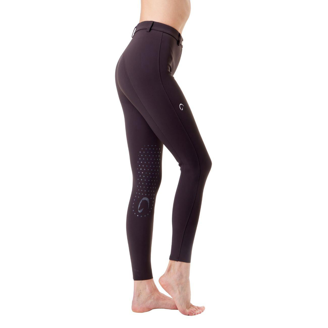 Pantalone Da Equitazione Da Donna Half Grip Parigi Mascheroni Marrone 09MA-05PARIGI 499MARRONE MASCHERONI SELLERIA 