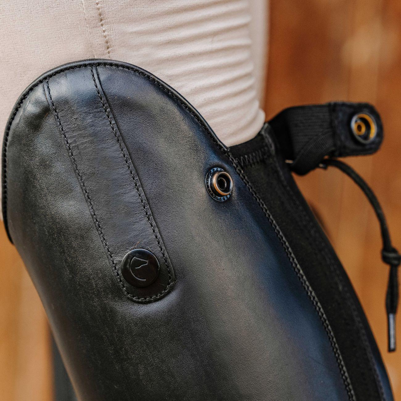 Stivali Alti In Pelle Con Lacci Riding World 918128 BLACK NORTON 