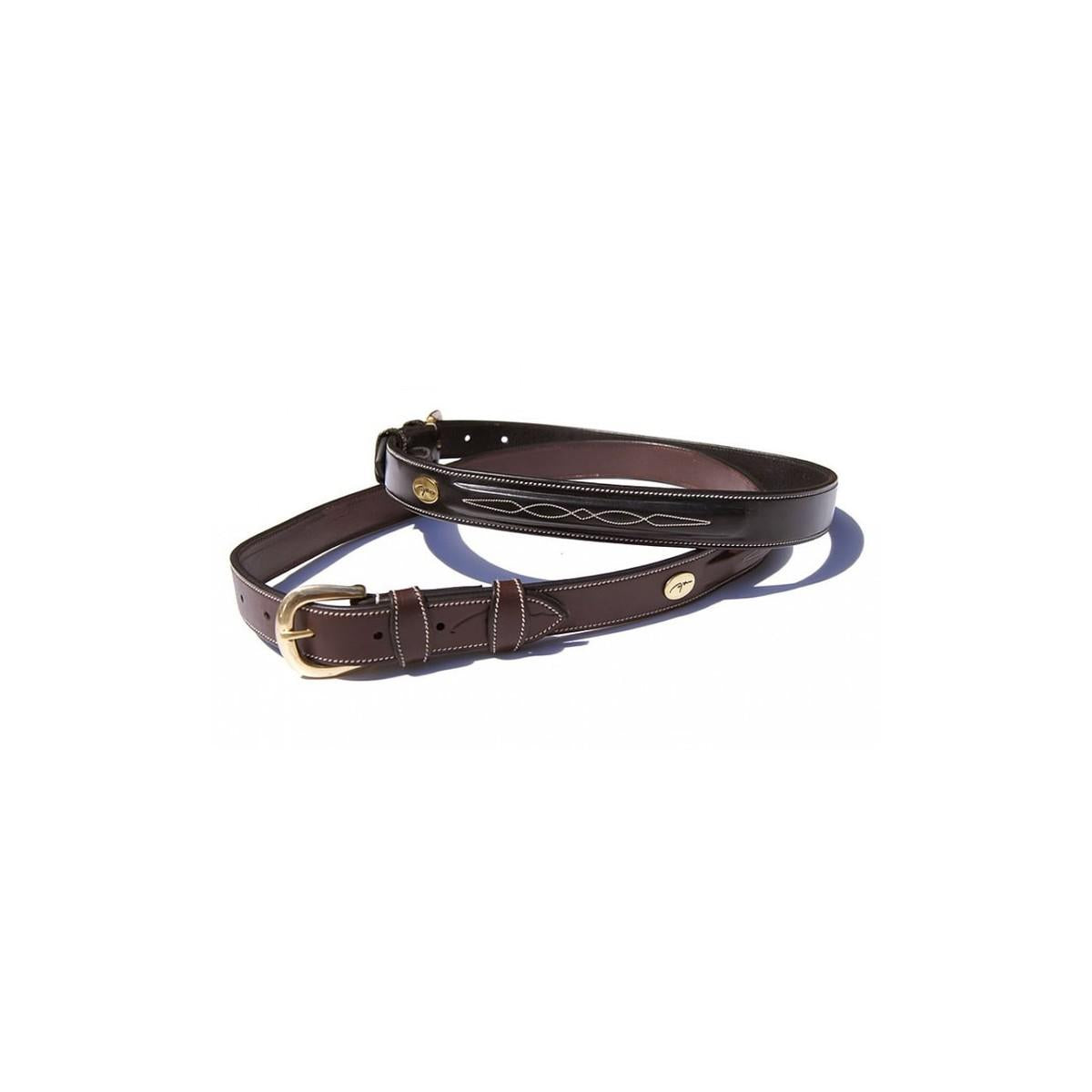 DY'ON CINTURA IN CUOIO FIBBIERIA OTTONE DYON Marrone BORSE E CINTURE 09DY-BE02 MARRONE DY'ON 