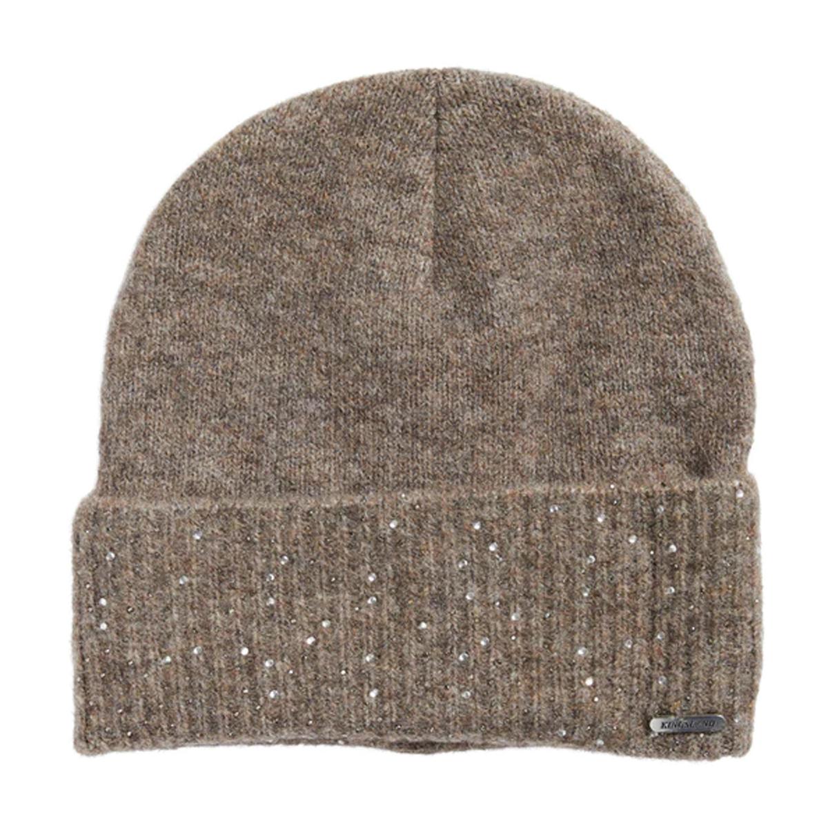 CAPPELLO LAVORATO A MAGLIA DA DONNA MOD.KLSAFIYA KINGSLAND 29KING-2230142658 6540BROWN IRON KINGSLAND