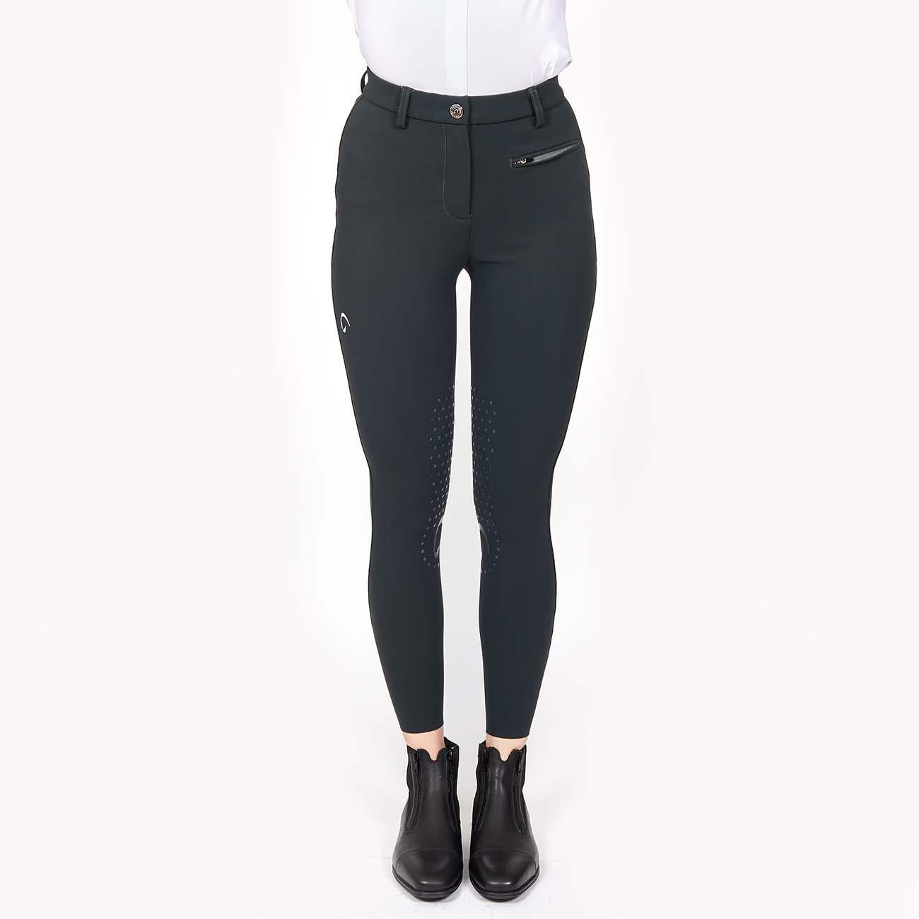 Pantalone Da Equitazione Da Donna Half Grip Parigi Mascheroni Antracite 09MA-05PARIGI 344ANTRACITE MASCHERONI SELLERIA 