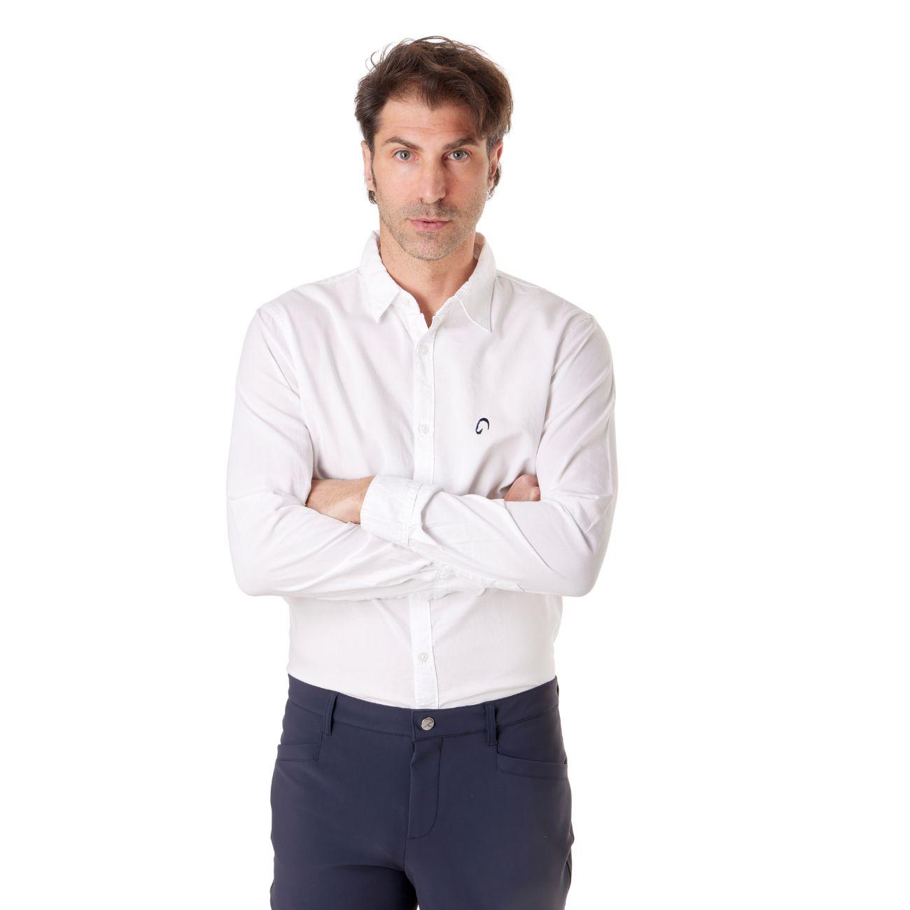 Camicia Di Cotone Da Uomo Mascheroni Bianco MASCHERONI-NS502 WHITE MASCHERONI SELLERIA 