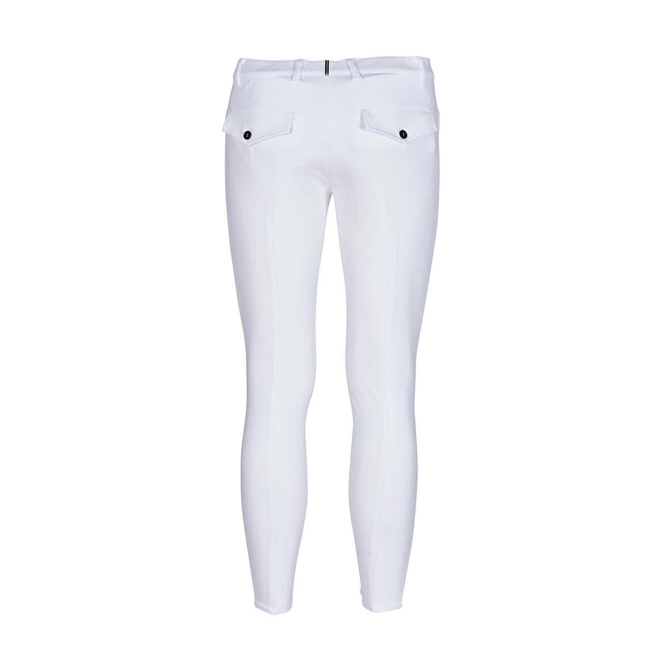 PANTALONE DA EQUITAZIONE UOMO CON GRIP 4 TASCHE 09MA-04ROMA 001BIANCO MASCHERONI SELLERIA 