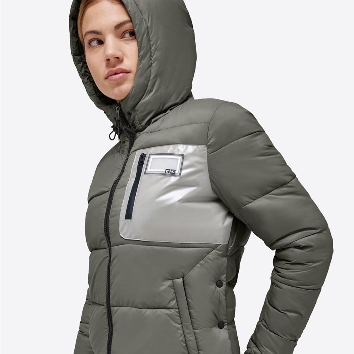 RG - CT PIUMINO DONNA CON CAPPUCCIO Verde GIUBBOTTI 31RG-COW003NL004 5500 VERDE BANDIERA RG - CT 