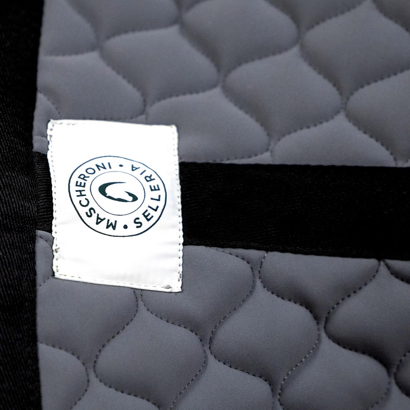 Saddle pad+CUFFIETTAROMBO GRIGIO SCURO MASCHERONI tack