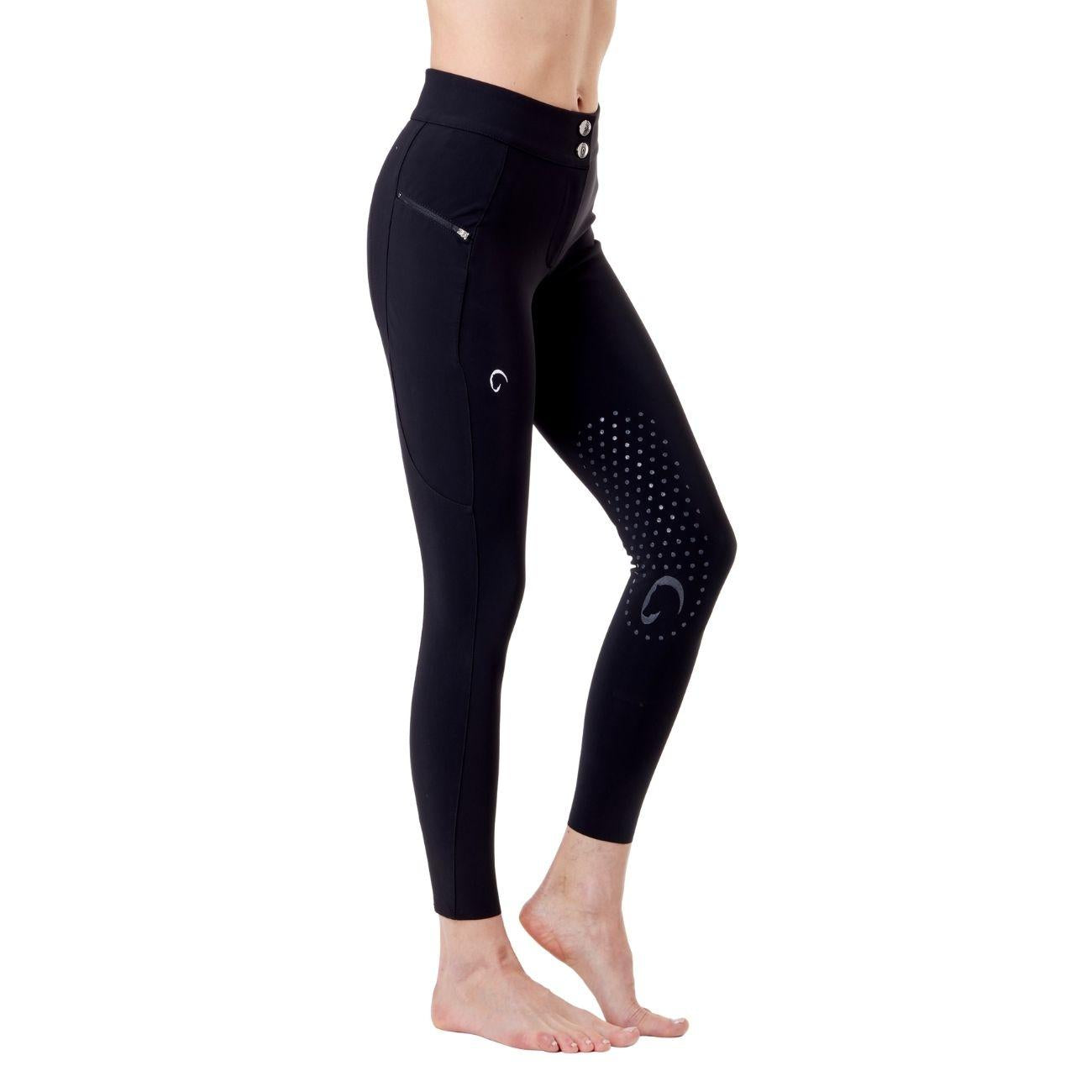 Pantalone Da Donna  Half Grip Venezia Mascheroni Nero 09MA-02VENEZIA 036NERO MASCHERONI SELLERIA 