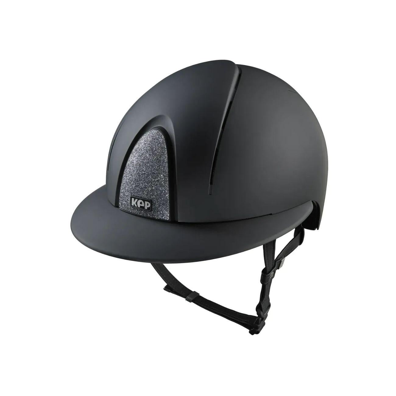 Kep Italia Smart Nova Textile Cap with Polo Visor and Star Silver Insert Black