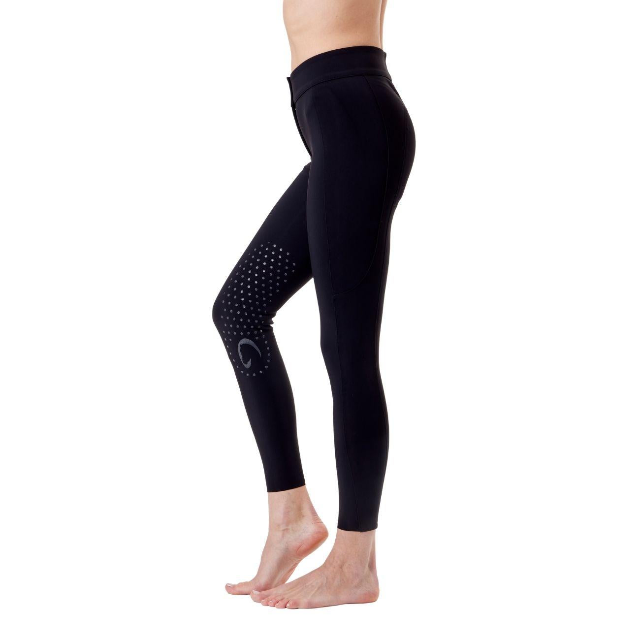 Pantalone Da Donna  Half Grip Venezia Mascheroni Nero 09MA-02VENEZIA 036NERO MASCHERONI SELLERIA 