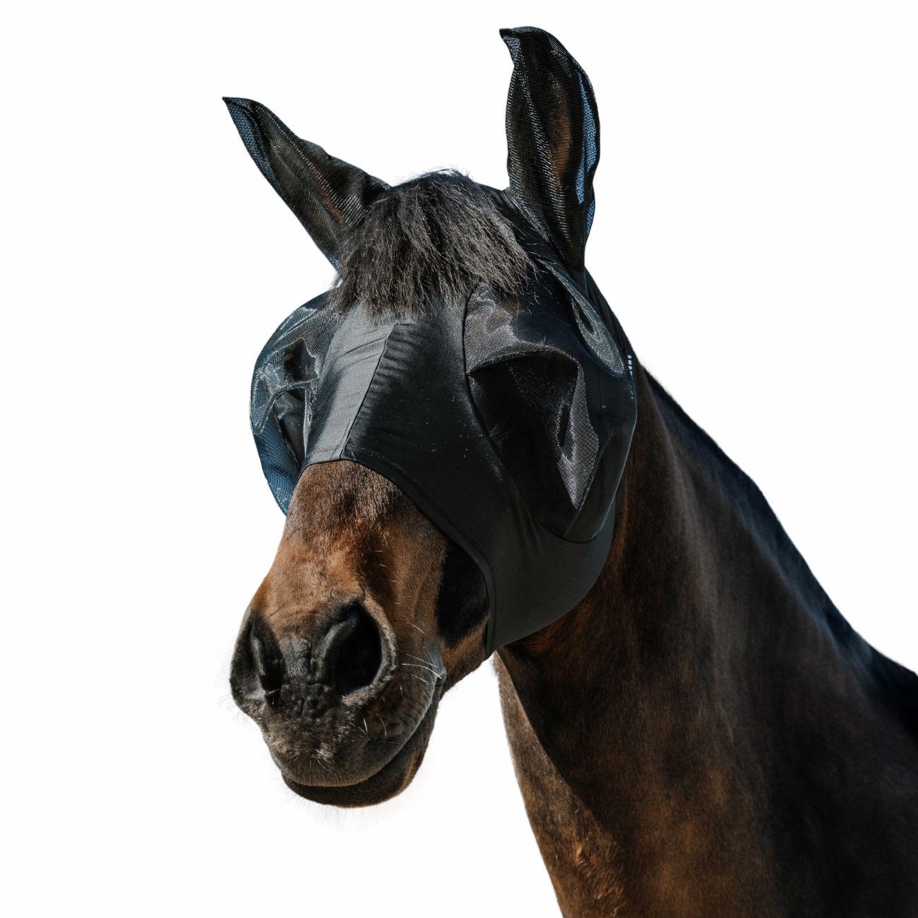 EQUITHEME FLYMASK Black - CUFFIE ANTIRUMORE - ANTIMOSCHE [306041] 306041 BLACK EQUITHEME 