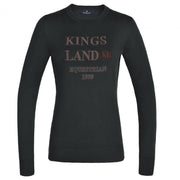 MAGLIONE DONNA GIROCOLLO IN LANA KINGSLAND 27KING-213-KN-918 5015GREEN BELUGA KINGSLAND