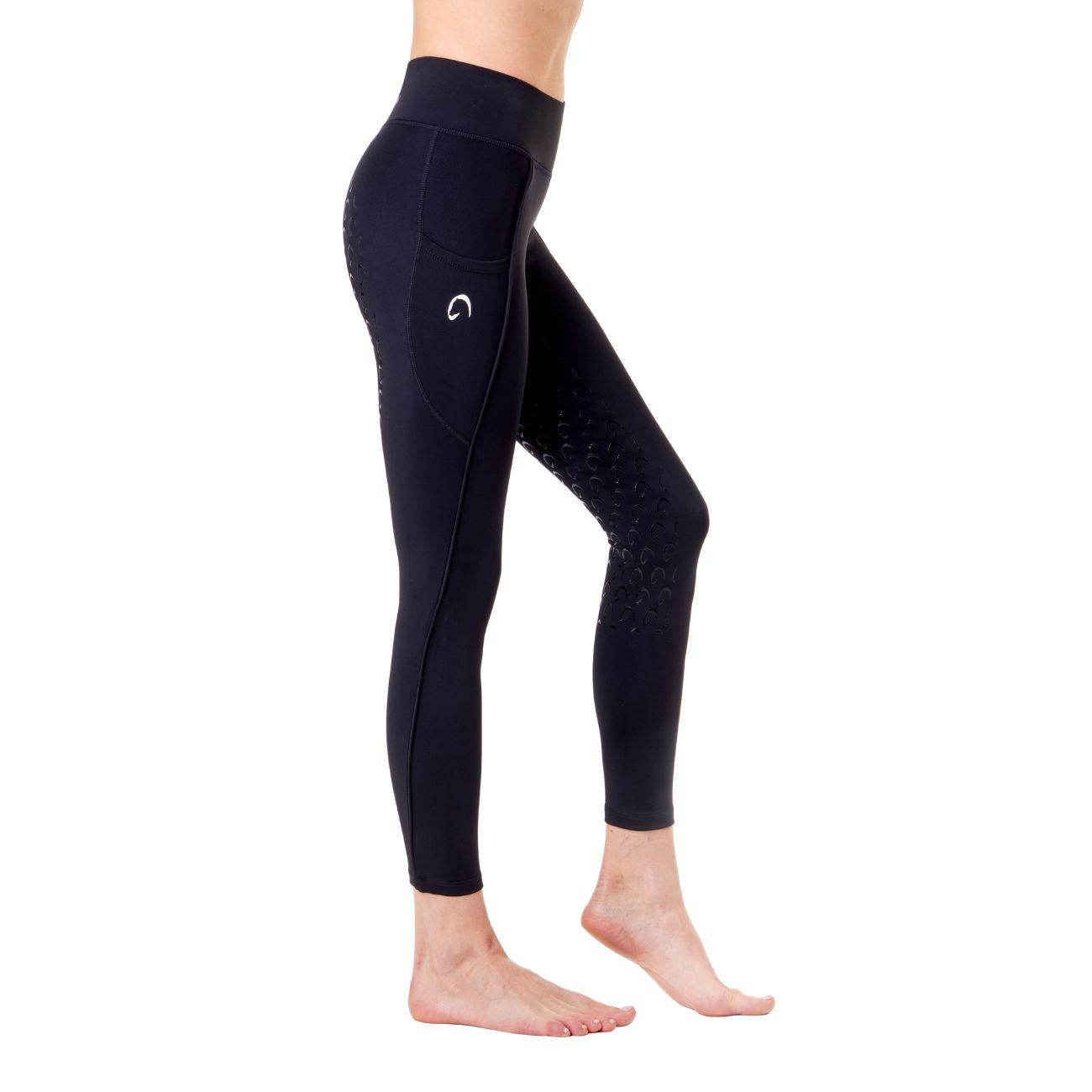 Leggings Da Donna Full Grip Piazza Di Siena Mascheroni Nero 30MA-PIAZZADISIENA BLACK/WHITE MASCHERONI SELLERIA 