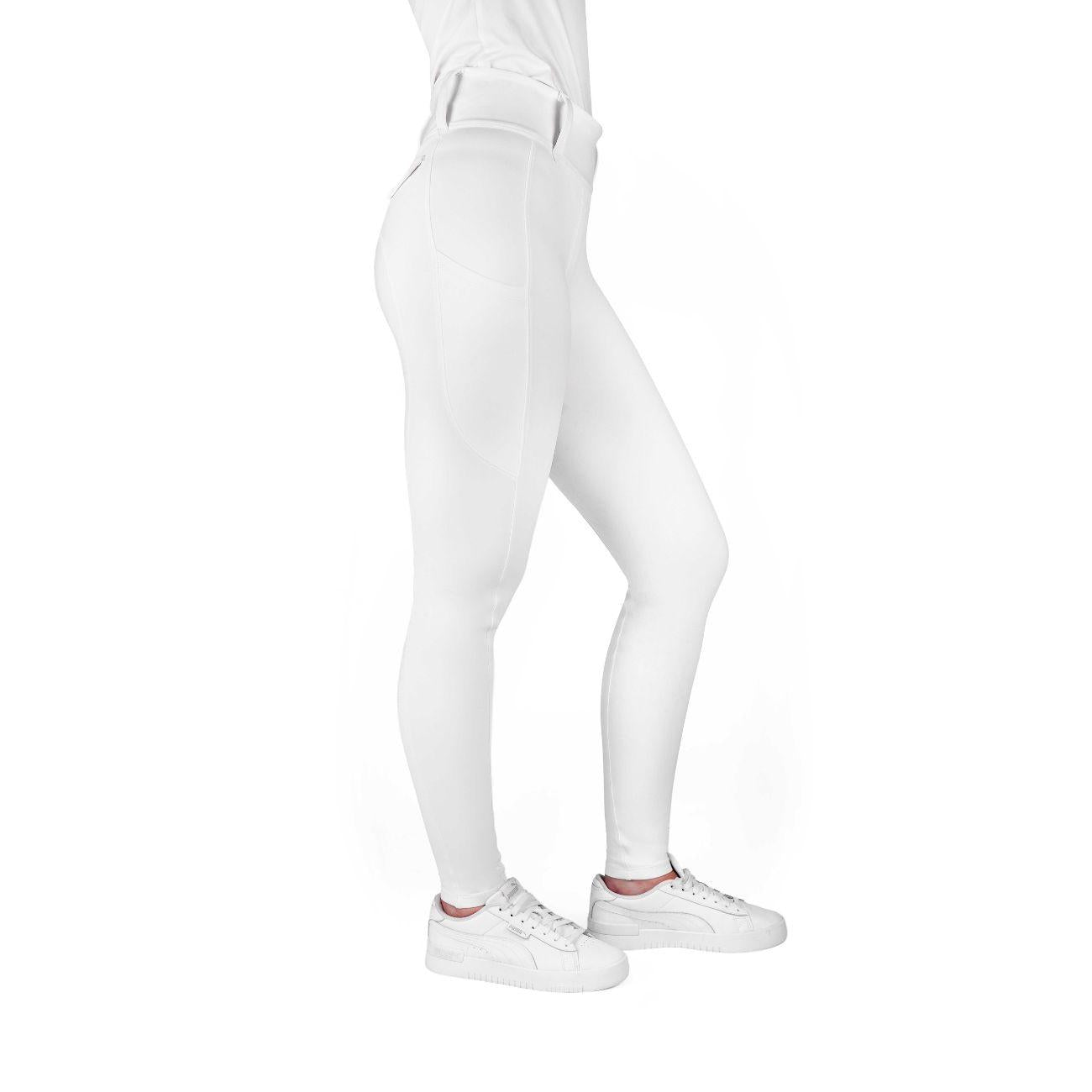Leggings Da Donna Alizé Bianco 979167 WHITE EQUITHEME 