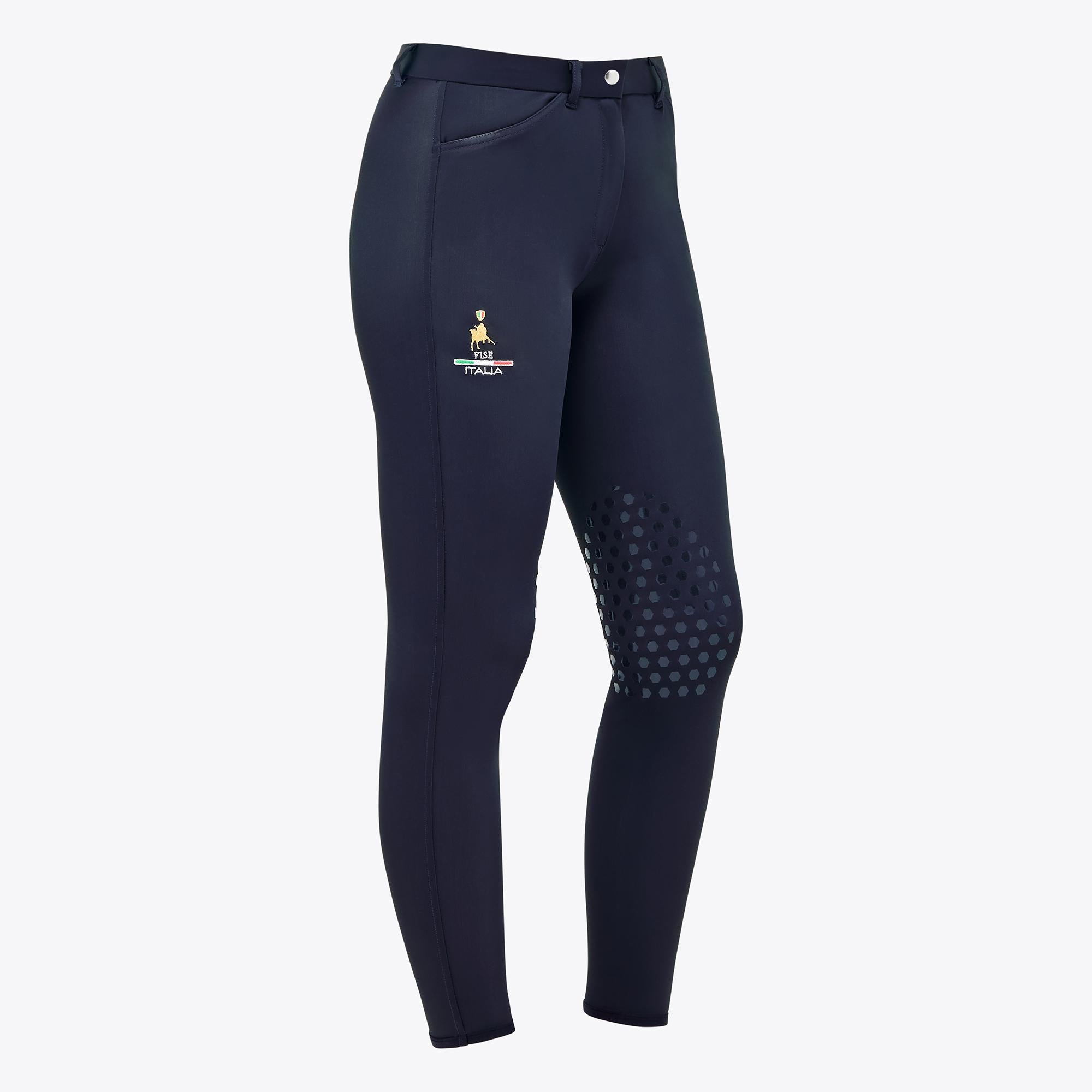 PANTALONI DONNA JUMPING FISE 28CT-LFPAD06JE181 7901BLU CAVALLERIA TOSCANA 