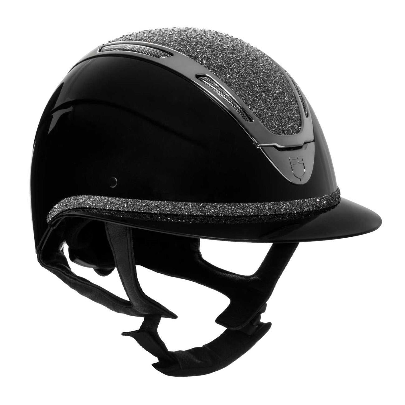 Cap Donna Apocalipse Con Calotta Lucida E Brillantini ETW02018 BLACK/GUNMETAL EQUESTRO 