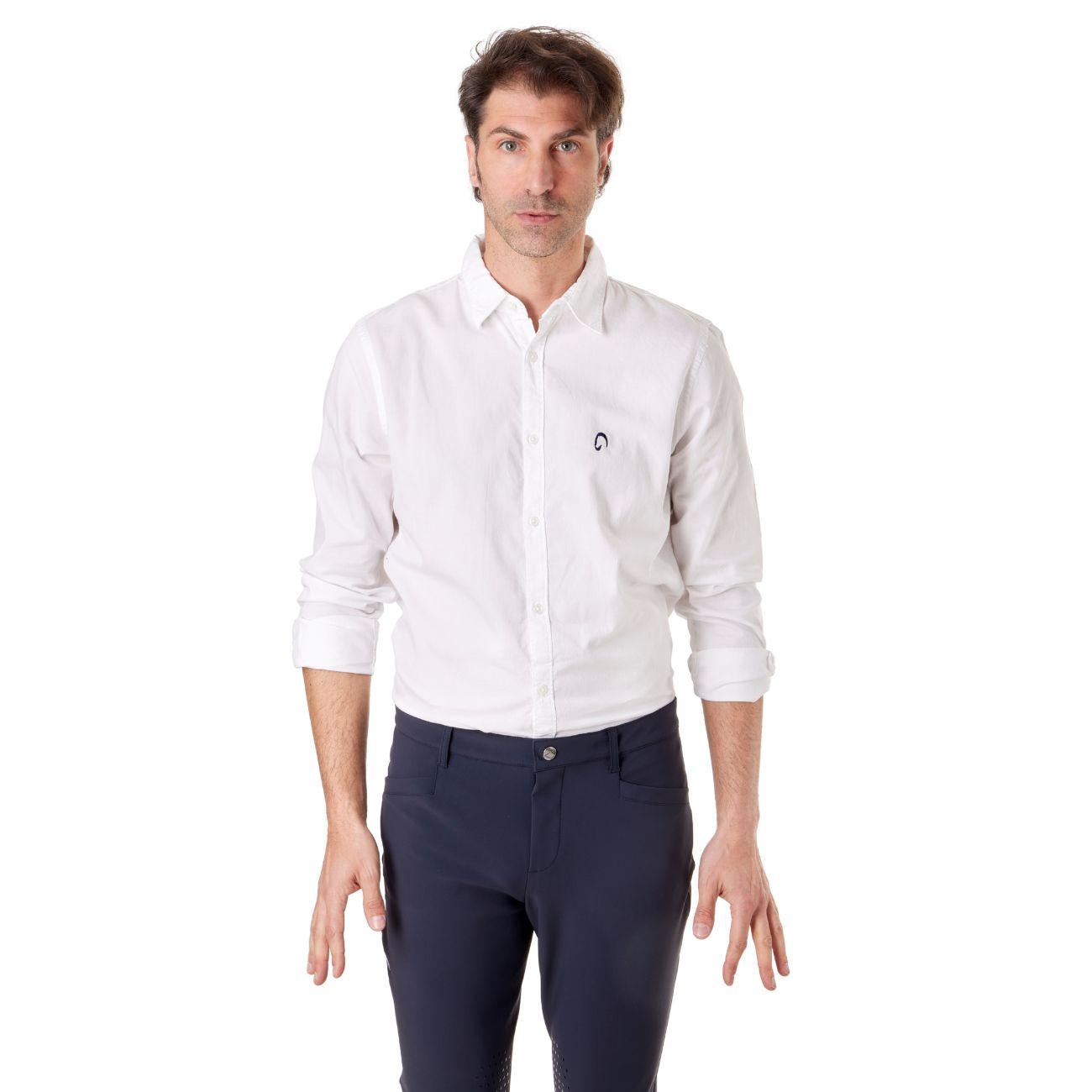 Camicia Di Cotone Da Uomo Mascheroni Bianco MASCHERONI-NS502 WHITE MASCHERONI SELLERIA 