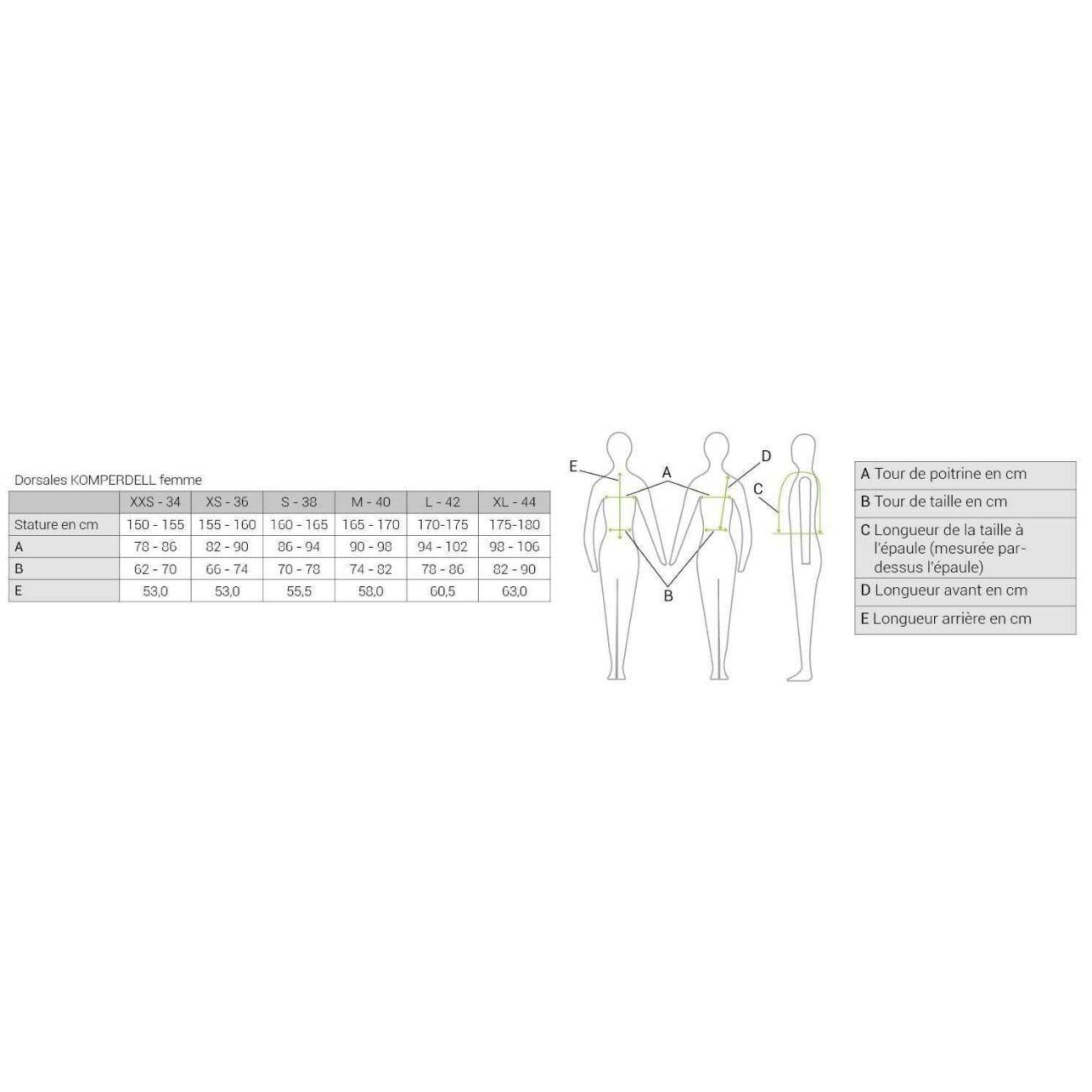 Paraschiena Da Donna FlexFit Komperdell 991024 BLACK/GREY KOMPERDELL 