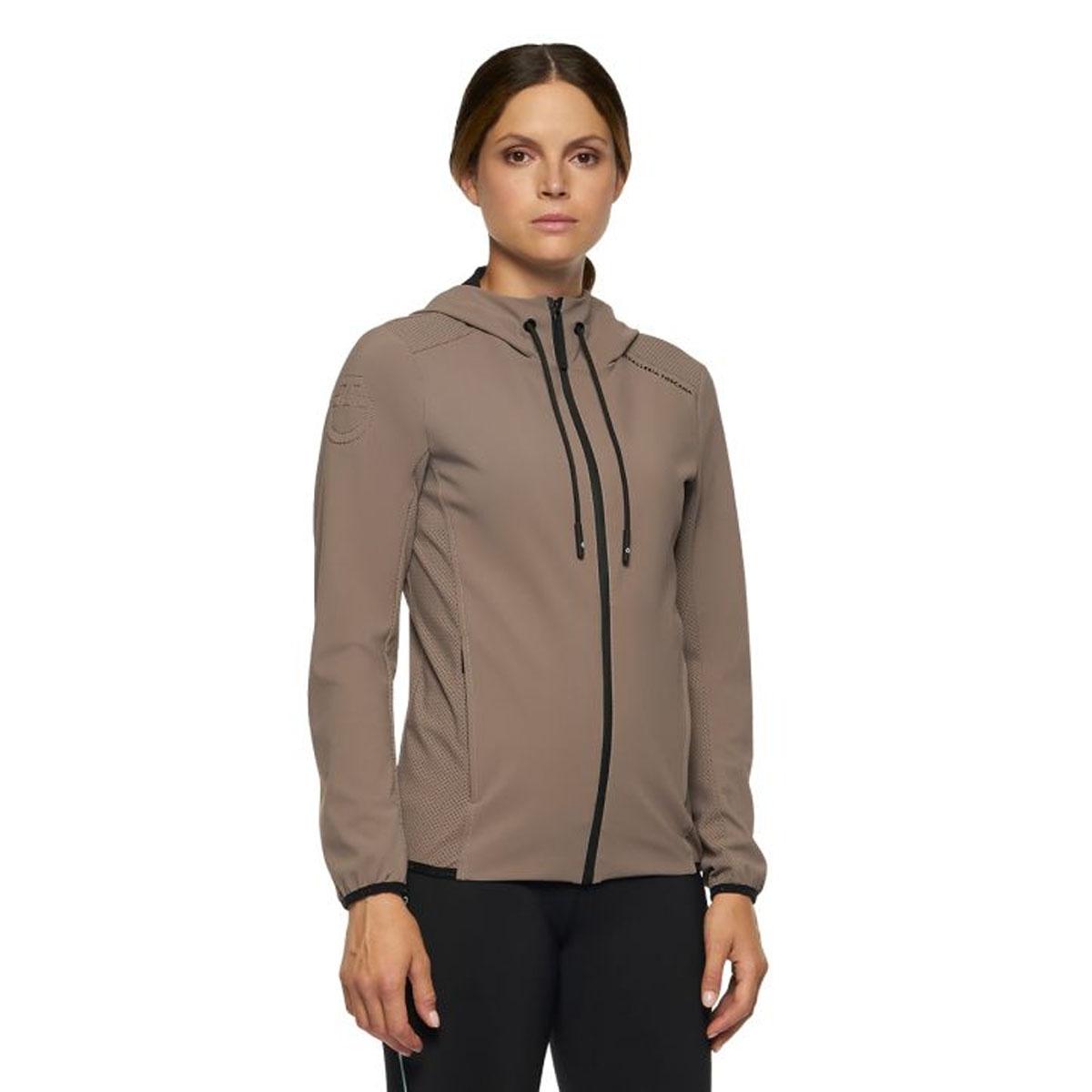 SOFTSHELL DONNA FULL ZIP TESSUTO TRAFORATO 09CT-GID259JE142 8960TAUPE CAVALLERIA TOSCANA