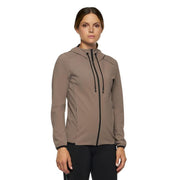 SOFTSHELL DONNA FULL ZIP TESSUTO TRAFORATO 09CT-GID259JE142 8960TAUPE CAVALLERIA TOSCANA