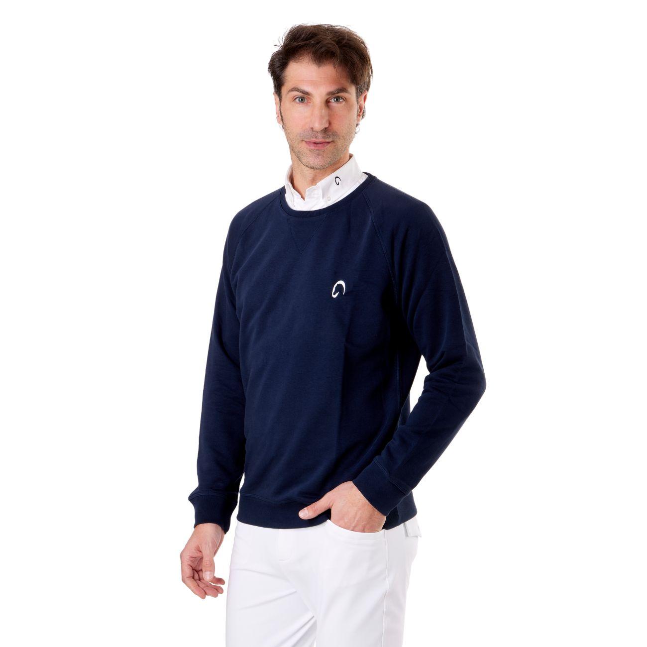 Felpa Da Uomo Girocollo Mascheroni Blu MASCHERONI-K480 NAVY MASCHERONI SELLERIA 