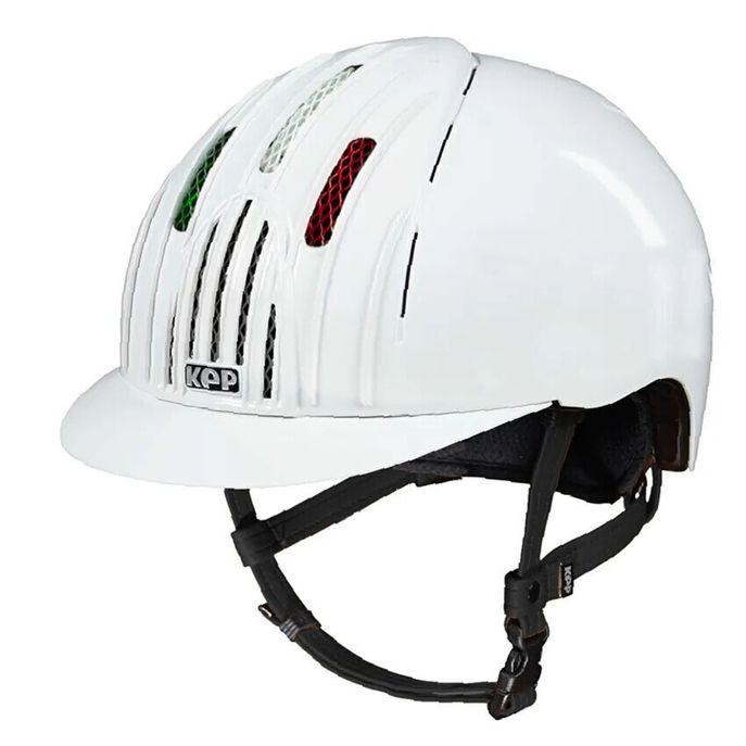 Cap Kep Italia Endurance Bianco Lucido Con Griglie Bandiera Italiana CRABS.WHV+ BIANCO KEP ITALIA 