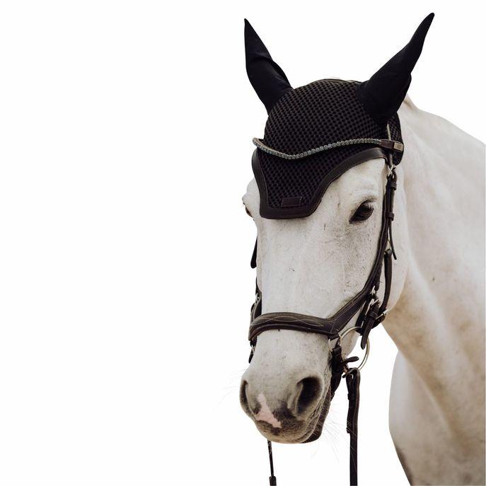 Cuffietta Antimosche Enibo Official Nero 32EN-EARBONNET BLACKBLACKLEATHER ENIBO OFFICIAL 