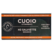 SALVIETTE PROFUMATE PER CUOIO E FINIMENTI - 40PZ MC0010 NEUTRO MASCHERONI SELLERIA
