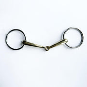 Snaffle bit AD ANELLI SPEZZATO in 2 GERMAN SILVER 30MA-#8 GERMAN SILVER EQUINE HORSE