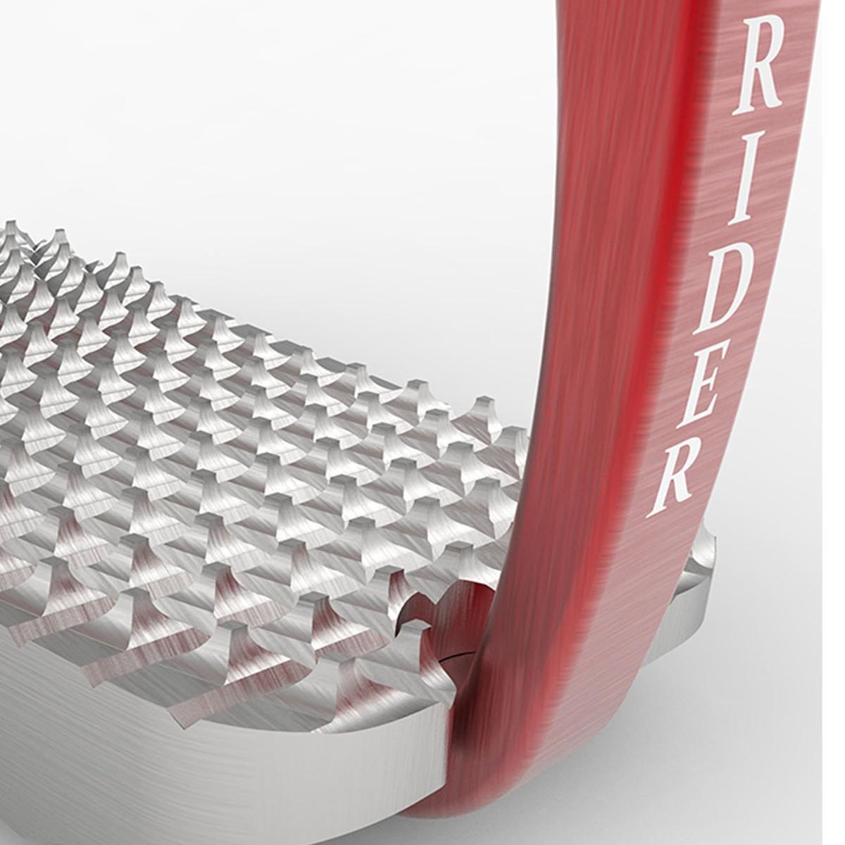 Staffe Colosseo Elite Italian Rider Rosso Argento 09IRCOLOSSEOELITE ROSSO/ARGENTO ITALIAN RIDER 