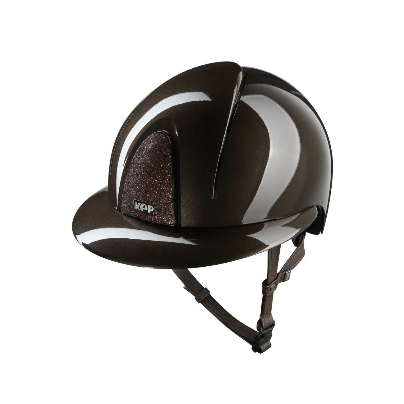 Kep Italia Smart Nova Metal Polish Cap with Polo Visor, Star Insert and Brown Strap