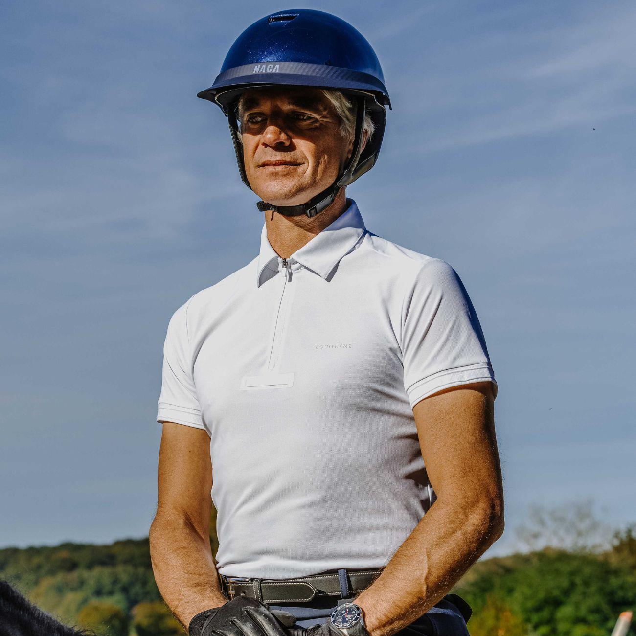 Polo Da Concorso Da Uomo Chris Equitheme 962089 WHITE EQUITHEME 