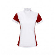 EQUILINE Polo Donna Da Concorso Heather PM-EQ-C94MH00747 167ROSSO FUOCO 