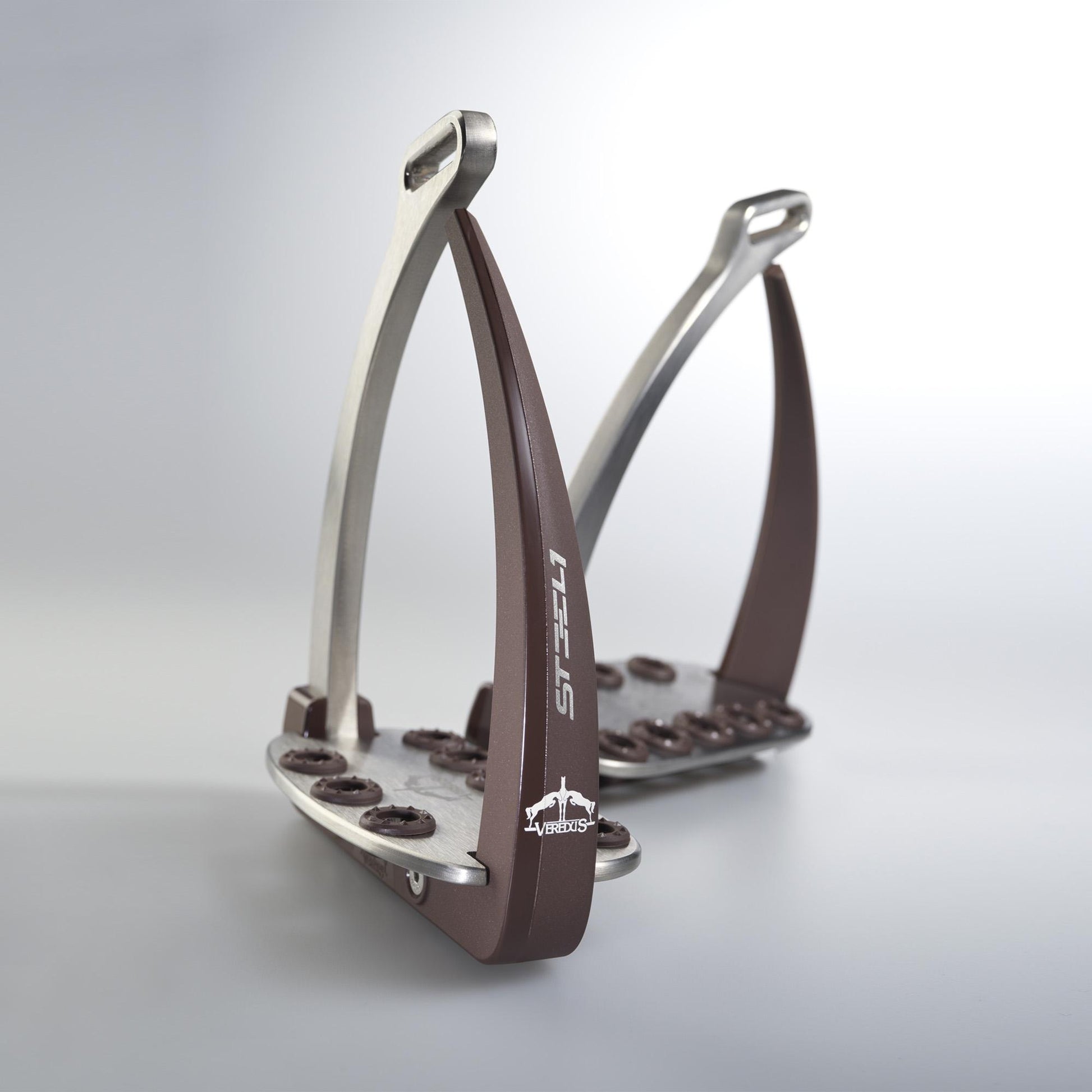 Vita Stirrup-Steel 1 Veredus Silver/Brown VSS4 BR-SILVER/BROWN VEREDUS 