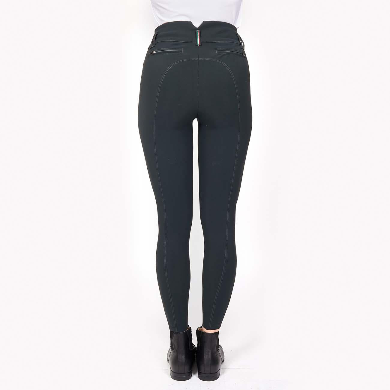 Pantalone da Equitazione Da Donna Half Grip Berlino Mascheroni Grigio Antracite 09MA-03BERLINO 344ANTRACITE MASCHERONI SELLERIA 
