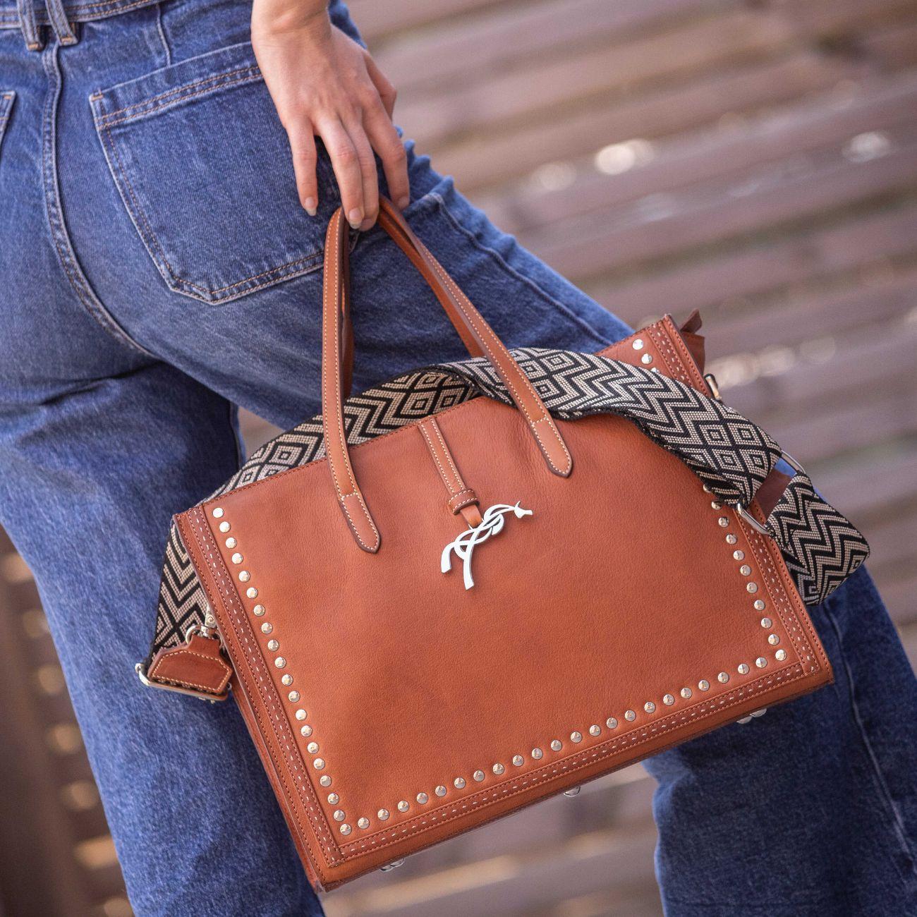Borsa In Pelle Naily Romane Penelope 936231 COGNAC PENELOPE 