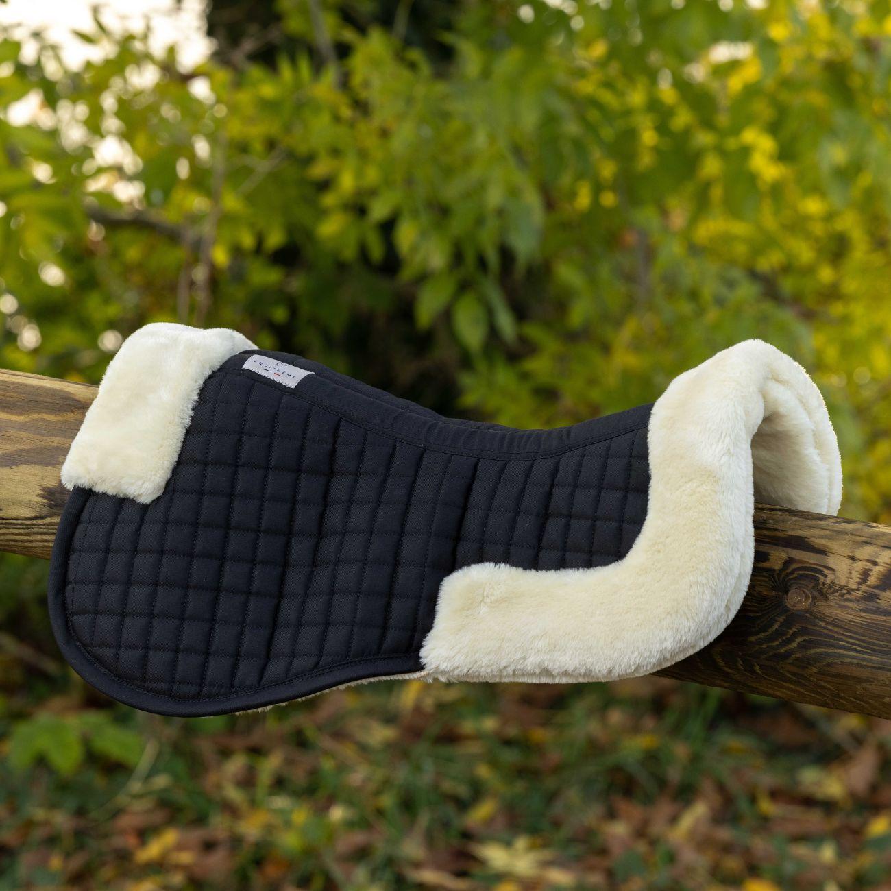 Agnellino Half Pad Teddy Equitheme Nero/Bianco 206074 205 EQUITHEME 