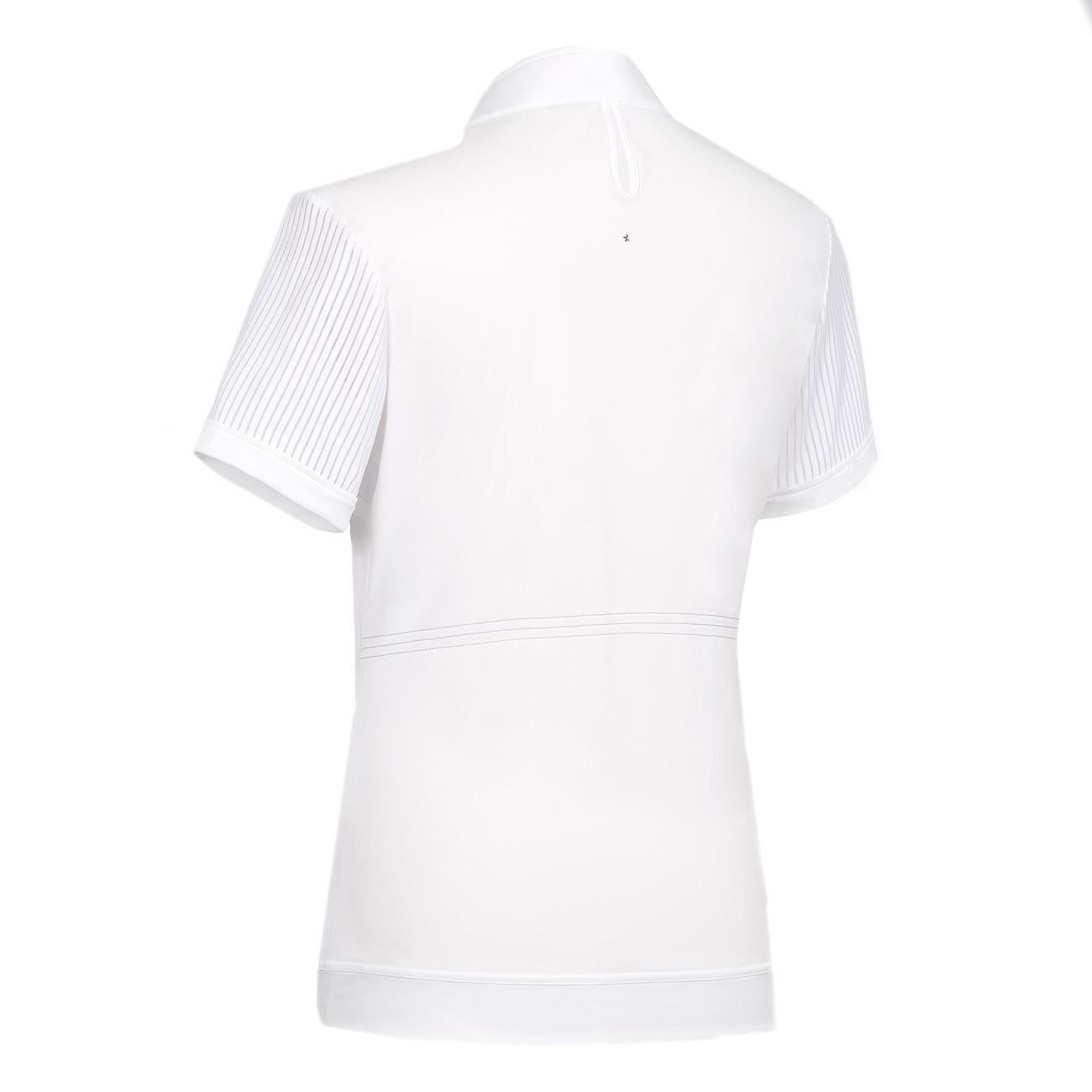 POLO DA COMPETIZIONE DONNA MANICA CORTA MOD. APOLLINE SAMSHIELD 09SS-SS-SHIRT WHITE SAMSHIELD 