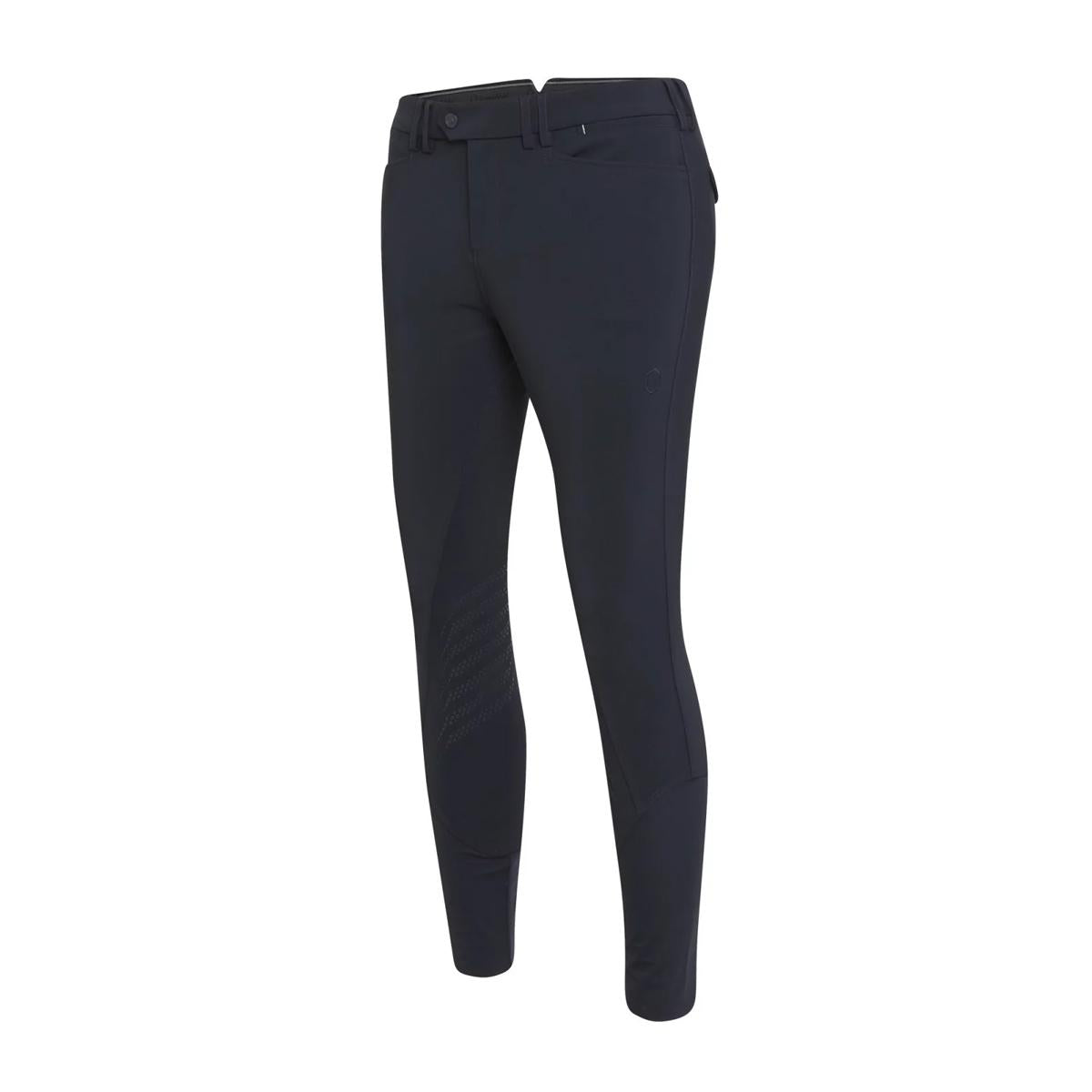 PANTALONE DA EQUITAZIONE UOMO GRIP AL GINOCCHIO MOD.MARCEAU MATT 30SS-MARMATT NAVY SAMSHIELD