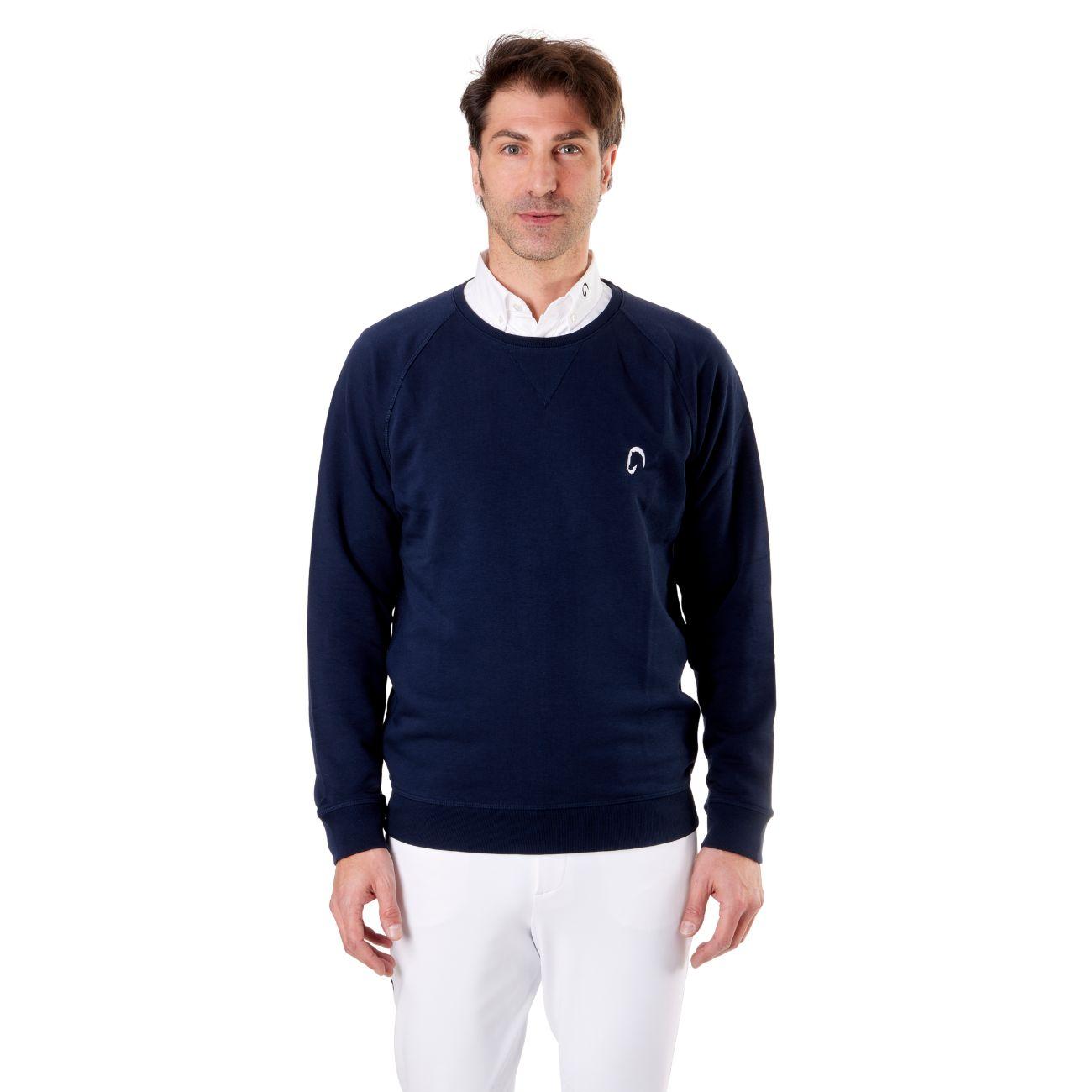Felpa Da Uomo Girocollo Mascheroni Blu MASCHERONI-K480 NAVY MASCHERONI SELLERIA 