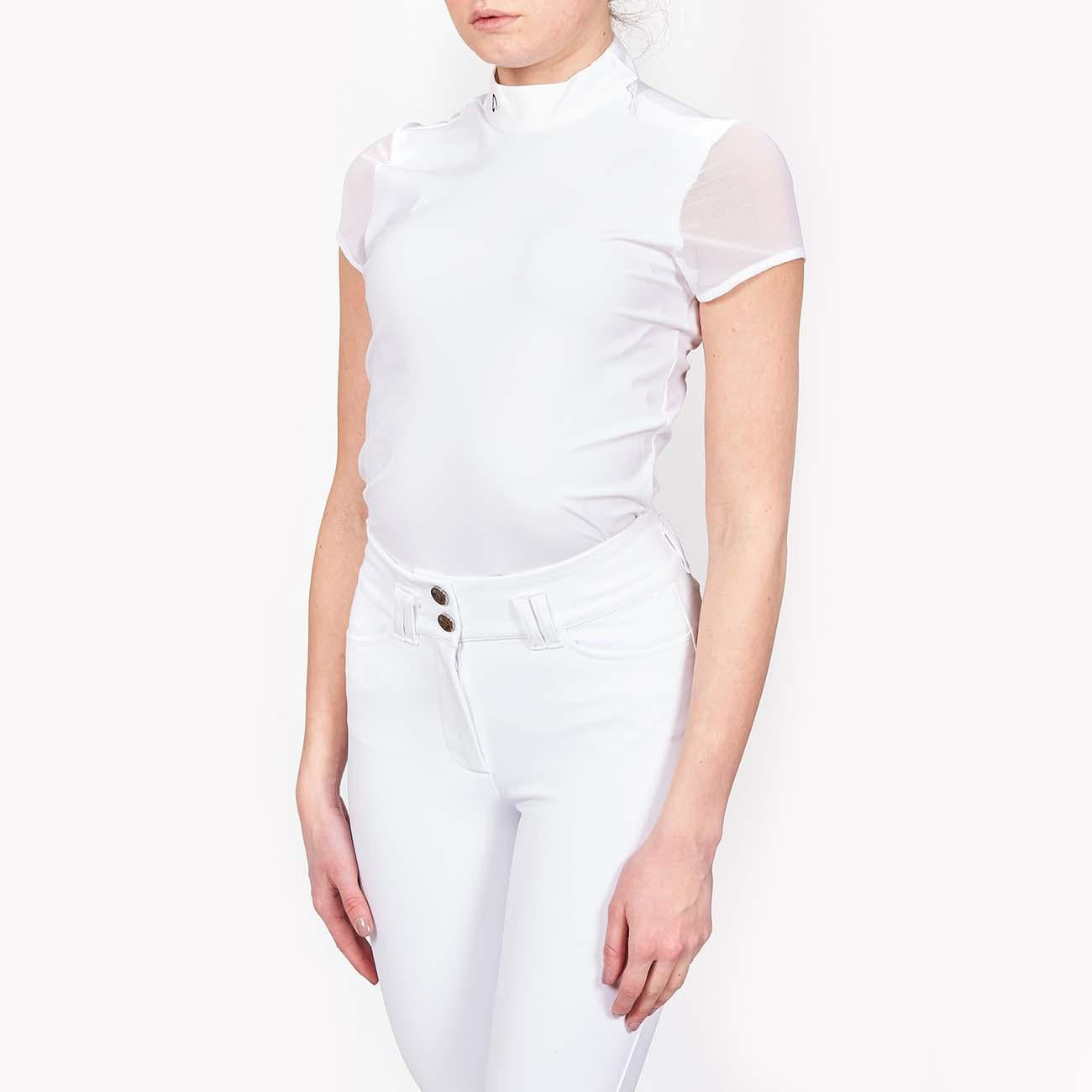 Polo Da Concorso Donna Manica Corta Mascheroni MASDPMC01 WHITE MASCHERONI SELLERIA 