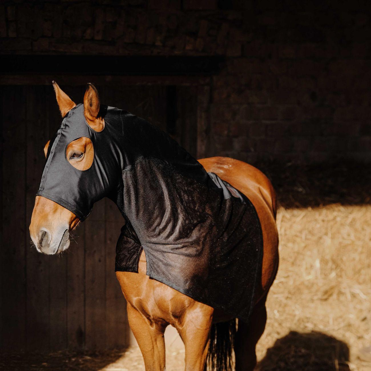 Protezione Per Collo In Lycra/Mesh Equitheme 400412 BLACK EQUITHEME 