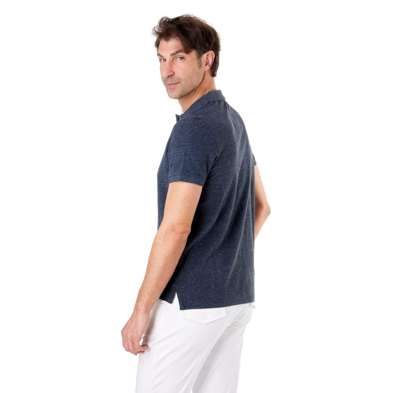 Polo Vintage Da Uomo Mascheroni Blu MASCHERONI-KV2206 NIGHTBLUEHEATHER MASCHERONI SELLERIA 