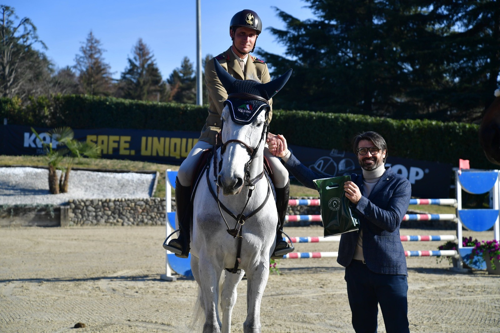 Alberto Zorzi terzo classificato Gran Premio Mascheroni Selleria Fei Longies Ranking Gorla Minore 19 Febbraio 2023